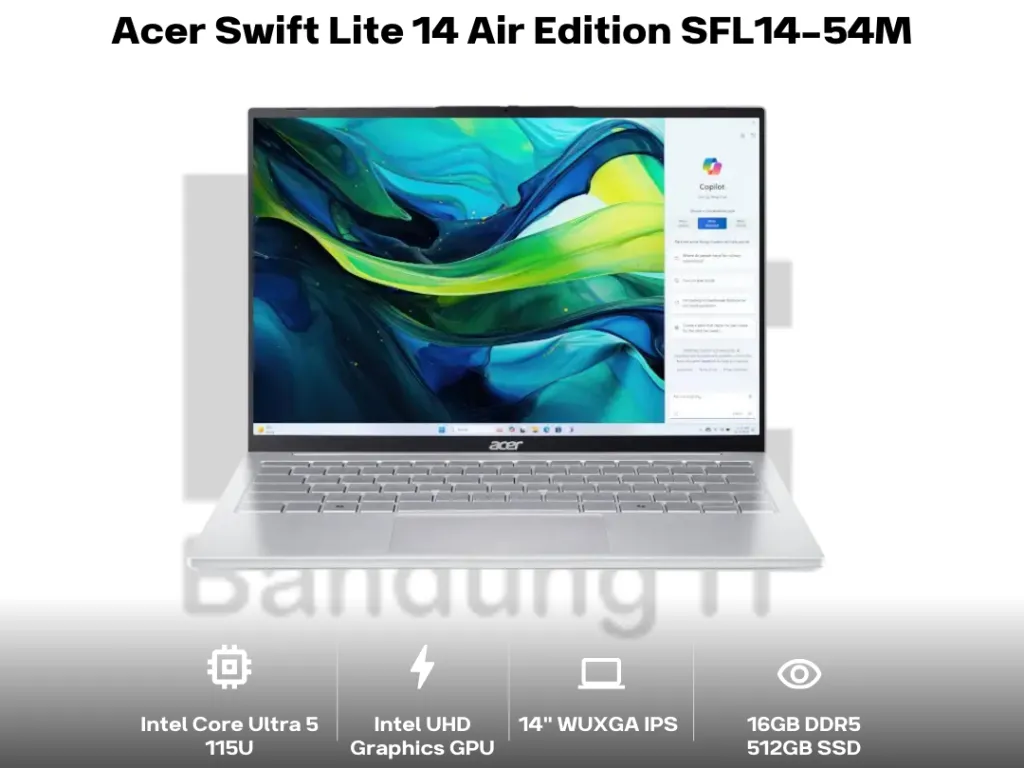 Acer Swift Lite 14 Air Edition SFL14-54M Core Ultra 5 16GB 512GB 14" WUXGA IPS | iklanova.com