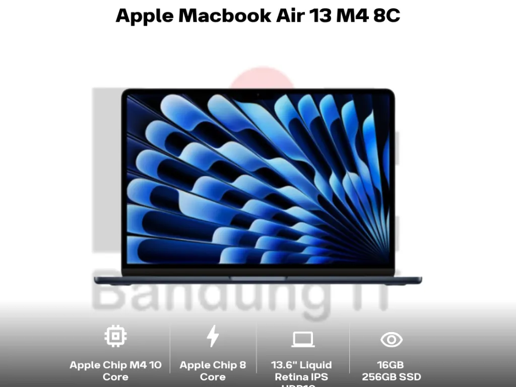 Apple Macbook Air 13 M4 8C GPU 10C CPU 16GB 256GB 13.6" Liquid Retina IPS HDR10+ Dolby Vision | iklanova.com