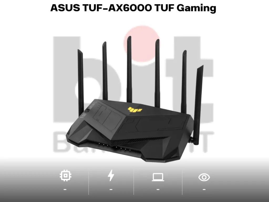 ASUS TUF-AX6000 TUF Gaming AX6000 Dual Band WiFi 6 Gaming Router | iklanova.com