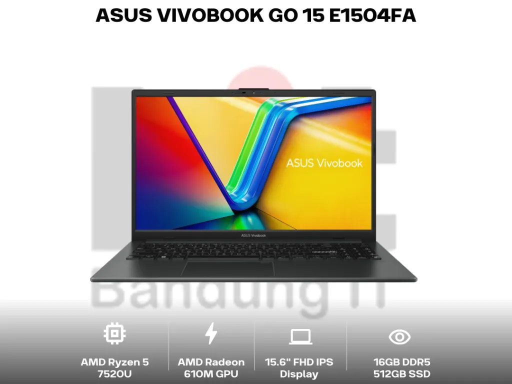 Asus Vivobook Go 15 E1504FA Ryzen 5 7520U 16GB 512GB 15.6" FHD IPS | iklanova.com