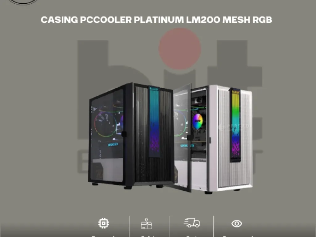 CASING PCCOOLER PLATINUM LM200 MESH RGB | iklanova.com