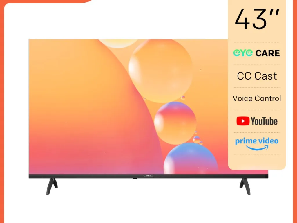 Coocaa 43s3u plus Led Tv 43 Inch Full Hd Smart Tv Coolita 3.0 Voice Control Dolby Audio | iklanova.com