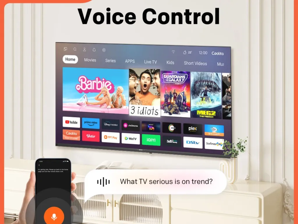 Coocaa 43s3u plus Led Tv 43 Inch Full Hd Smart Tv Coolita 3.0 Voice Control Dolby Audio | iklanova.com