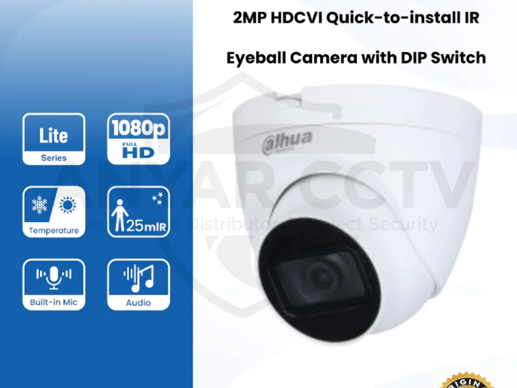 DAHUA  CAMERA + AUDIO 1080P HAC-HDW1240TRQP-A / ORIGINAL 3 TAHUN | iklanova.com