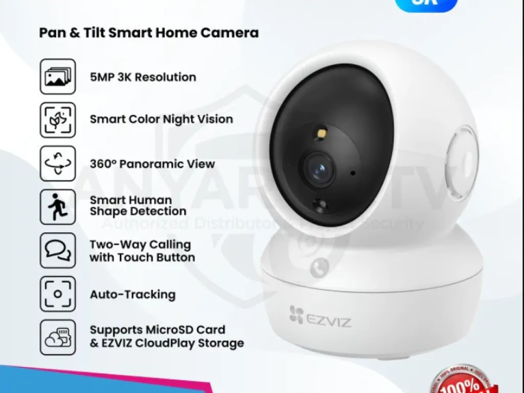 EZVIZ H6C PRO 5MP 3K Smart Color Night Auto Zoom Two Talk Audio | iklanova.com