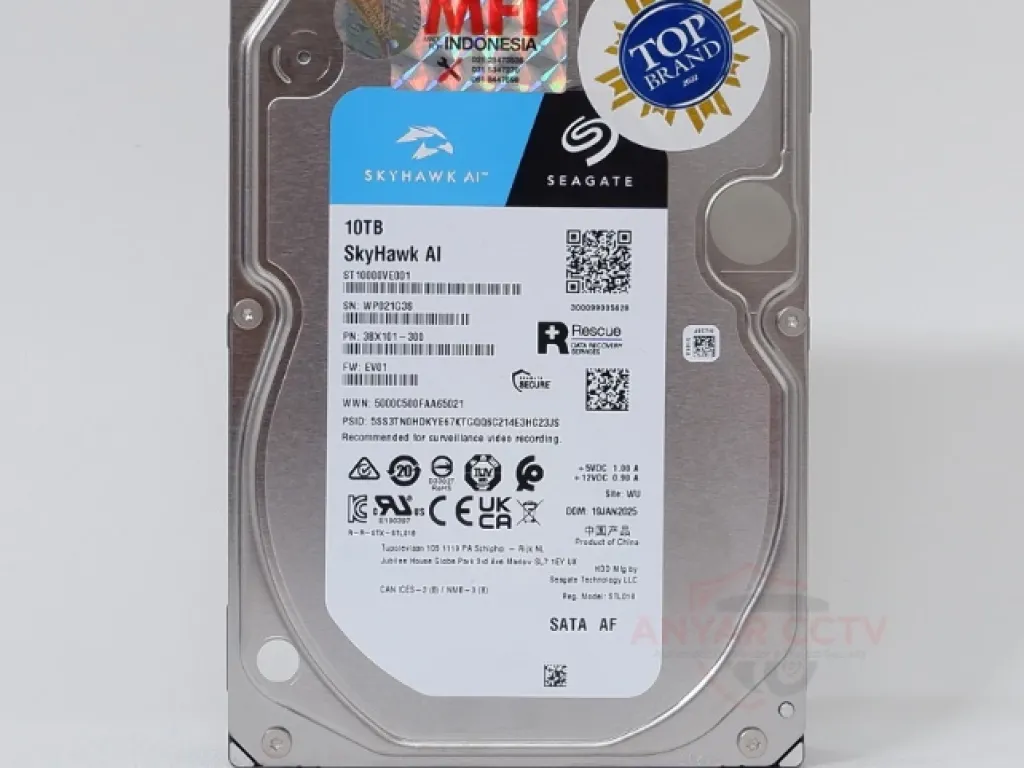 HARDDISK SEAGATE SKYHAWK MFI INDONESIA 10TB GARANSI 3THN RESMI / HDD 10TB | iklanova.com