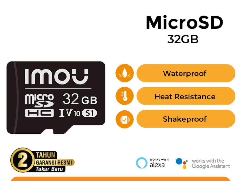 Imou MicroSD Memory Micro SD Imou 32 GB 64GB TF-C100 Mmc 64GB Memory Card CCTV Original | iklanova.com