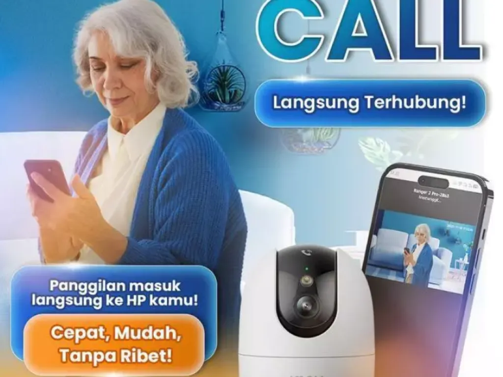 IMOU Ranger 2 Pro 3MP / 5MP Kamera Smart CCTV Indoor Wi-Fi 6 Dual Band One Touch Call Spotlight | iklanova.com