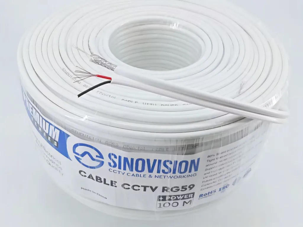 Kabel CCTV RG59 POWER 100M Sinovision Made in Taiwan Super Premium QC | iklanova.com