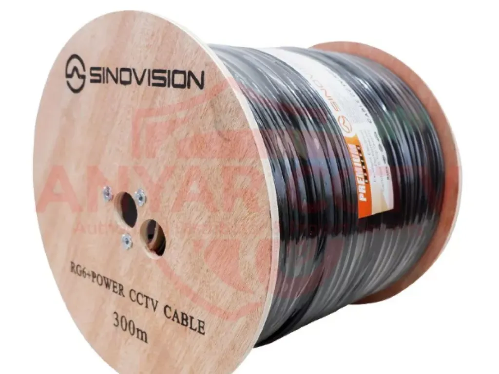 Kabel CCTV RG6 POWER 300M Sinovision Made in Taiwan Super Premium QC | iklanova.com