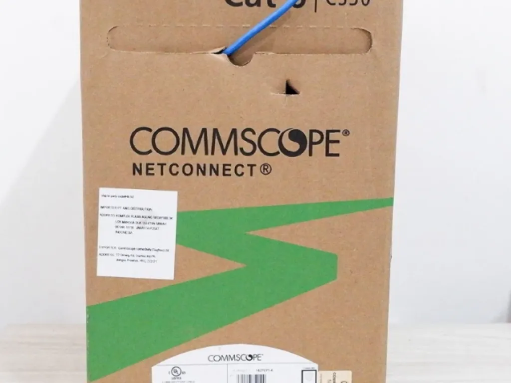 Kabel Commscope CAT6 Original (1000Feet) 305Meter Blue | iklanova.com