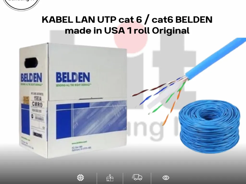 KABEL LAN UTP cat 6 / cat6 BELDEN made in USA 1 roll Original | iklanova.com