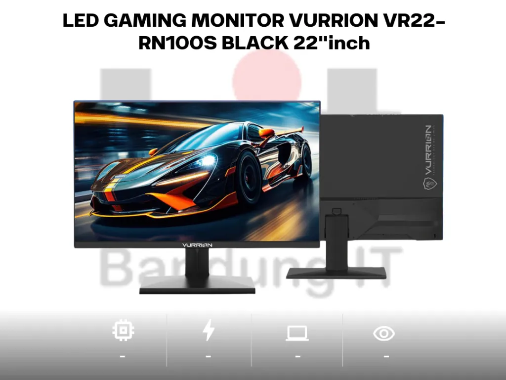 LED GAMING MONITOR VURRION VR22-RN100S BLACK 22"inch | iklanova.com
