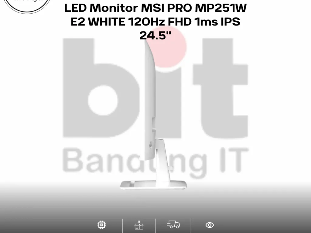 LED Monitor MSI PRO MP251W E2 WHITE 120Hz FHD 1ms IPS 24.5" | iklanova.com