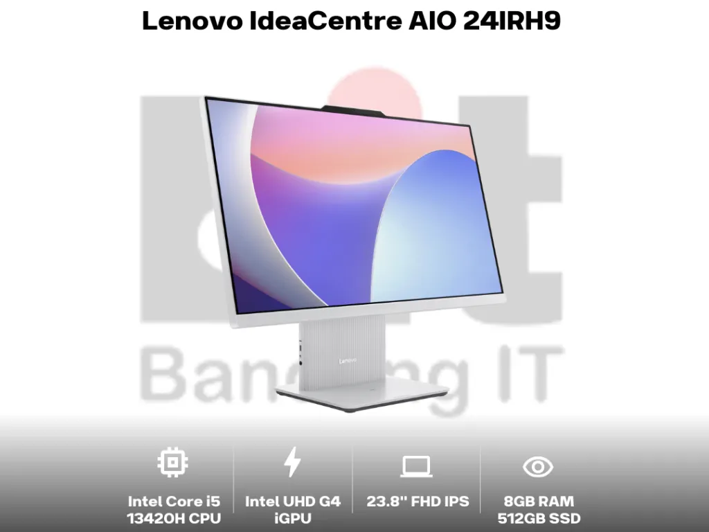 Lenovo IdeaCentre AIO 24IRH9 Core i5 13420H 8GB 512GB 23.8" FHD Touchscreen IPS 100Hz 99% sRGB | iklanova.com
