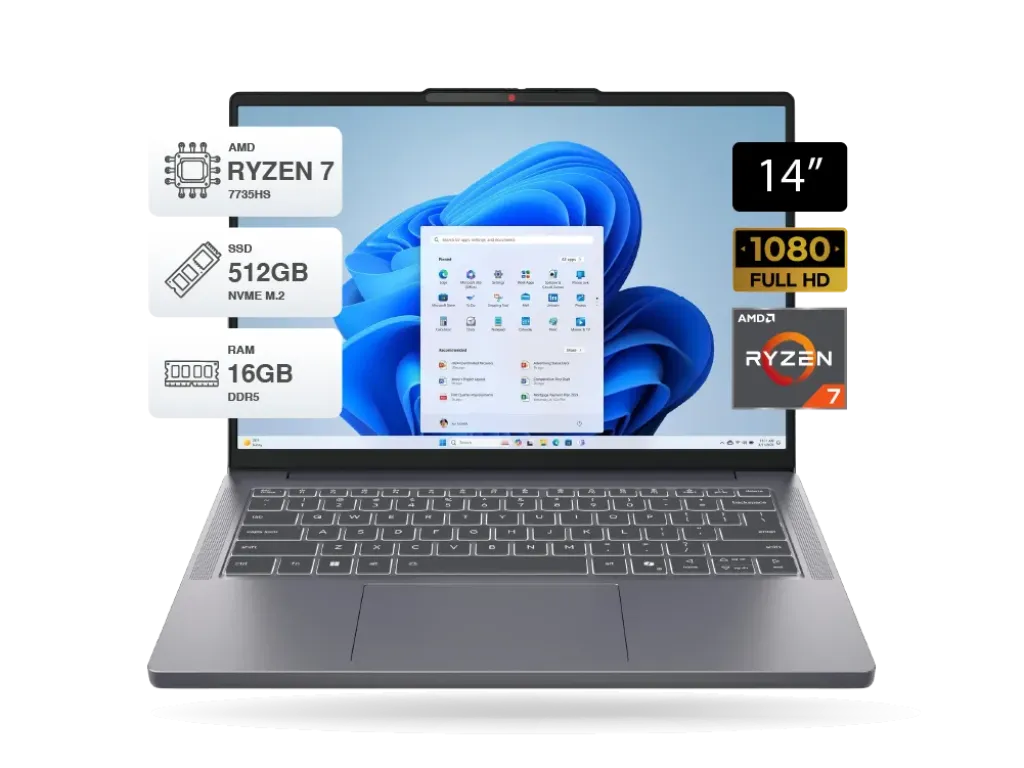 LENOVO IDEAPAD SLIM 3 14ARP10 RYZEN 7 7735HS 16GB 512GB 14" WUXGA IPS | iklanova.com