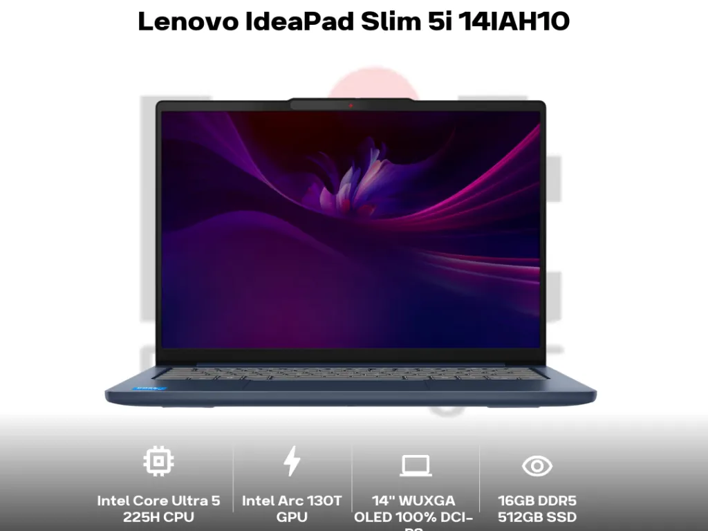 Lenovo IdeaPad Slim 5i 14IAH10 Core Ultra 5 225H 16GB 512GB 14" WUXGA OLED 100% DCI-P3 | iklanova.com