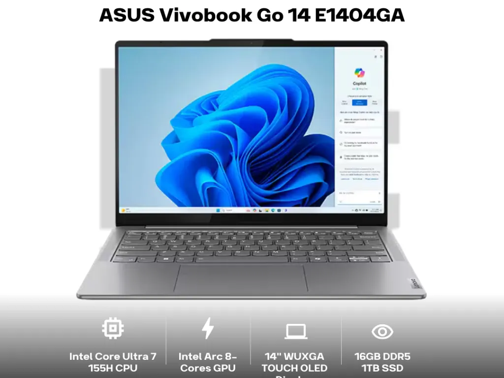 Lenovo Yoga Slim 7 14IMH9 Core Ultra 7 155H 16GB 1TB 14" WUXGA OLED Touchscreen 100% DCI-P3 | iklanova.com