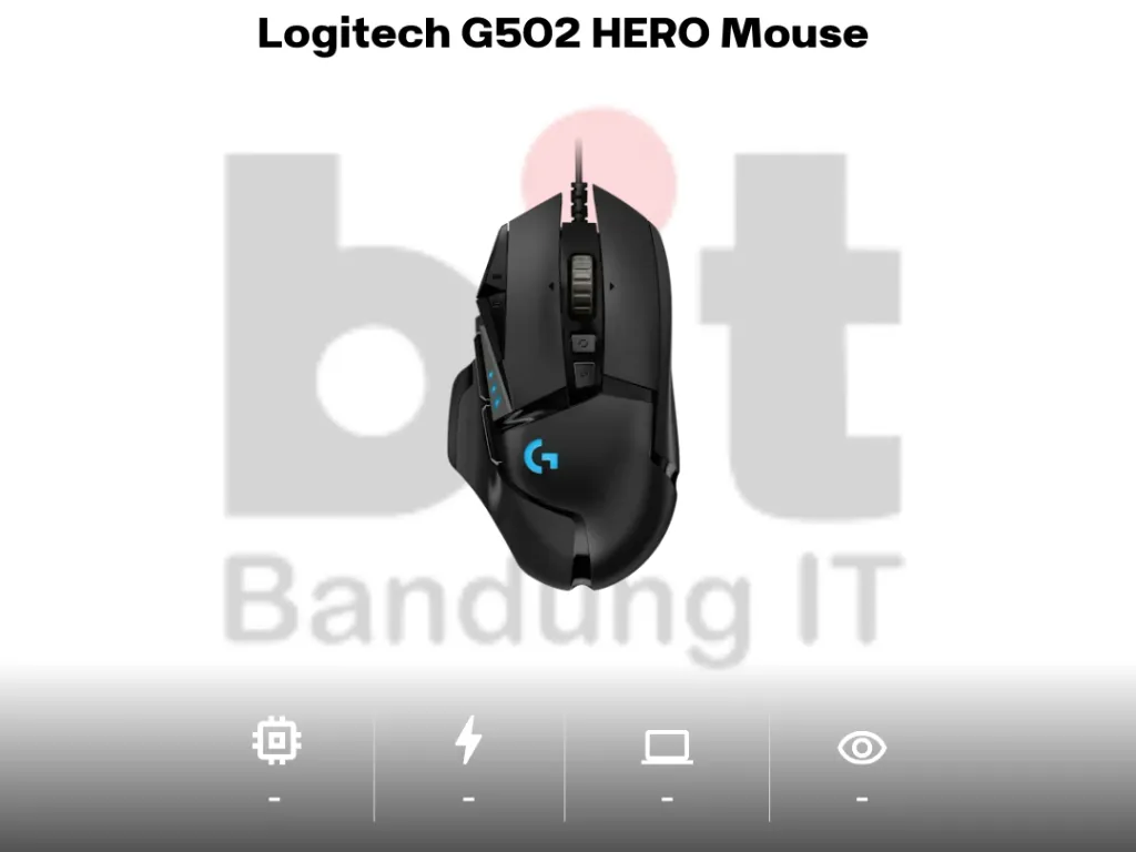 Logitech G502 HERO High Performance Mouse Gaming Wired RGB | iklanova.com
