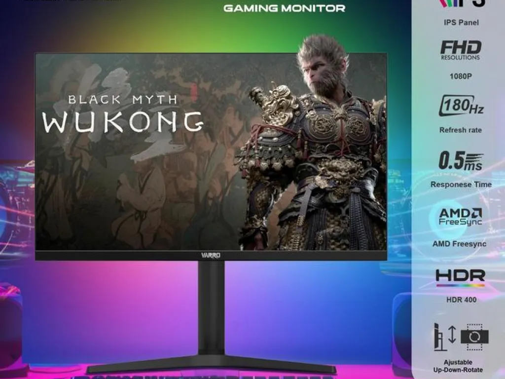 MONITOR GAMING VARRO 27" INCH VA27-1KGM180V-B IPS FHD 180Hz | iklanova.com