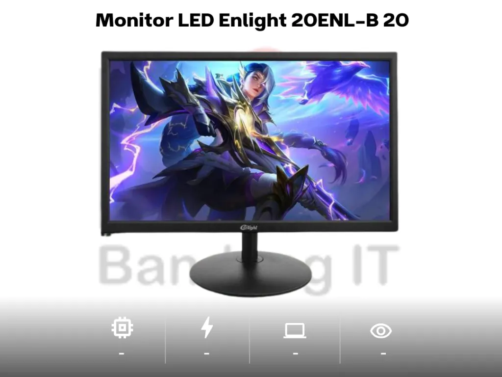 Monitor LED Enlight 20ENL-B 20" VA 1440 x 900 75Hz 5ms HDMI VGA Tilt Adjusment | iklanova.com