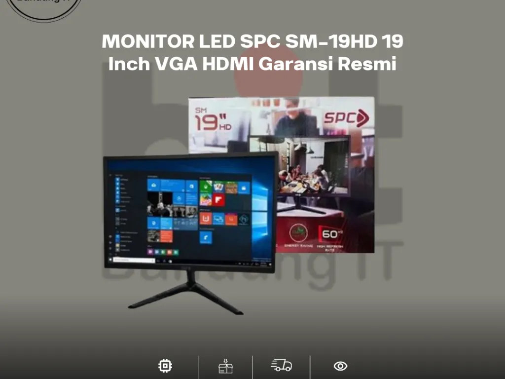 MONITOR LED SPC SM-19HD 19 Inch VGA HDMI Garansi Resmi | iklanova.com