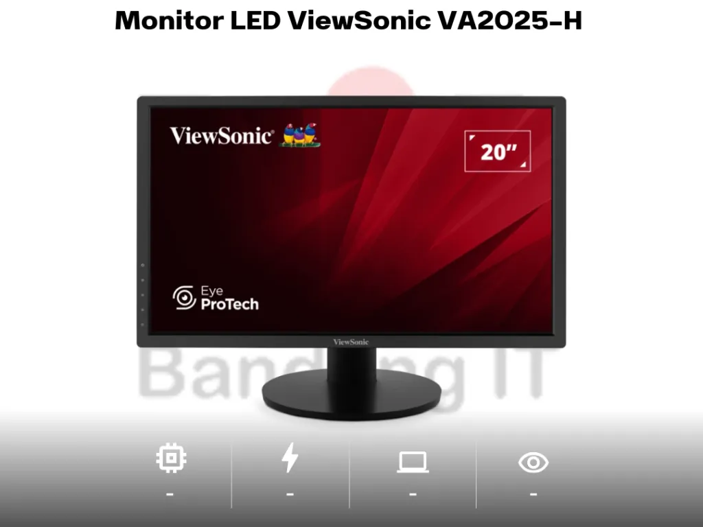Monitor LED ViewSonic VA2025-H 20 INCH Home and Office Monitor | iklanova.com