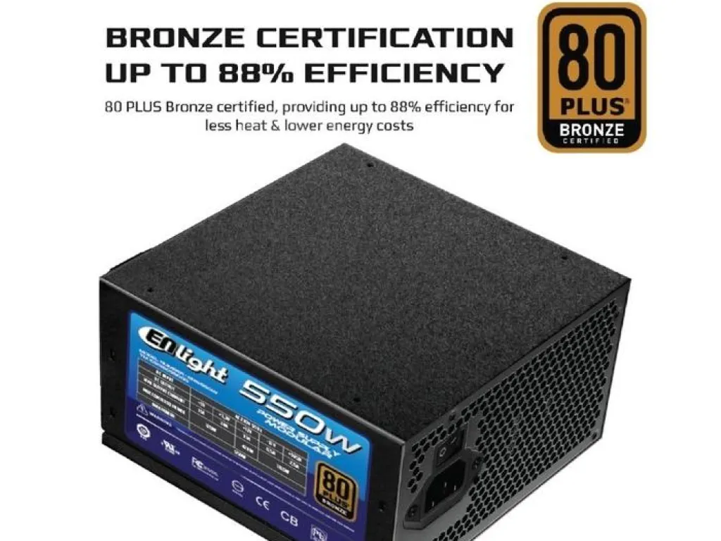Power Supply Enlight 550 watt 80+ bronze Full Modular | iklanova.com