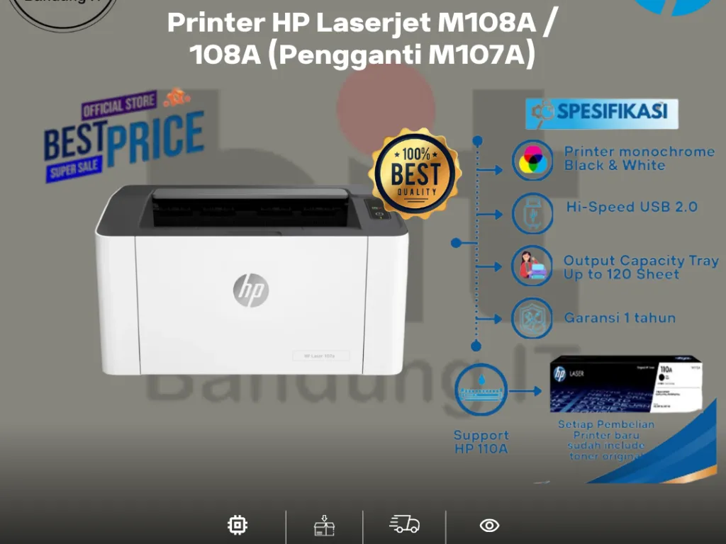 Printer HP Laserjet M108A / 108A (Pengganti M107A) | iklanova.com