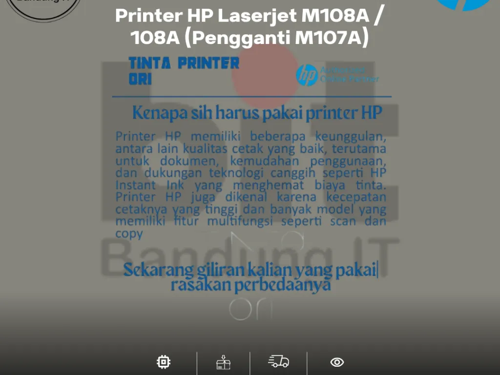 Printer HP Laserjet M108A / 108A (Pengganti M107A) | iklanova.com