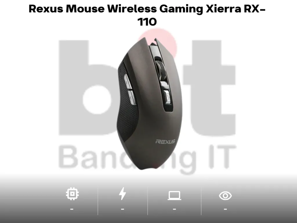 Rexus Mouse Wireless Gaming Xierra RX-110 Nano Receiver RX 110 mantap | iklanova.com