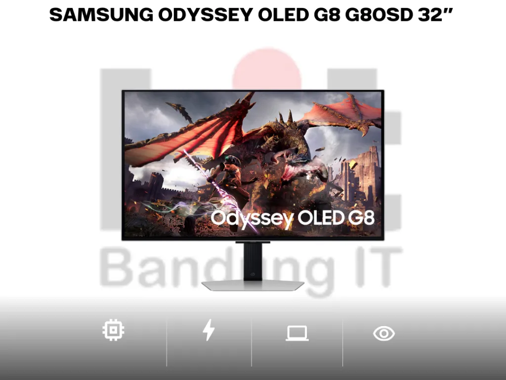 SAMSUNG ODYSSEY OLED G8 G80SD 32” 4K UHD 240HZ 0.03MS G-SYNC PIVOT SPEAKER | iklanova.com