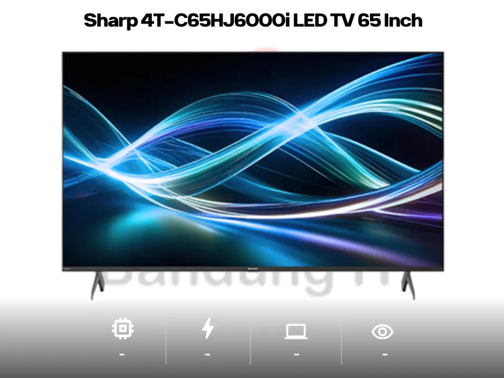 Sharp 4T-C65HJ6000i LED TV 65 Inch UHD 4K Frameless Google TV Dolby Vision & Atmos Garansi Resmi Sharp Indonesia | iklanova.com