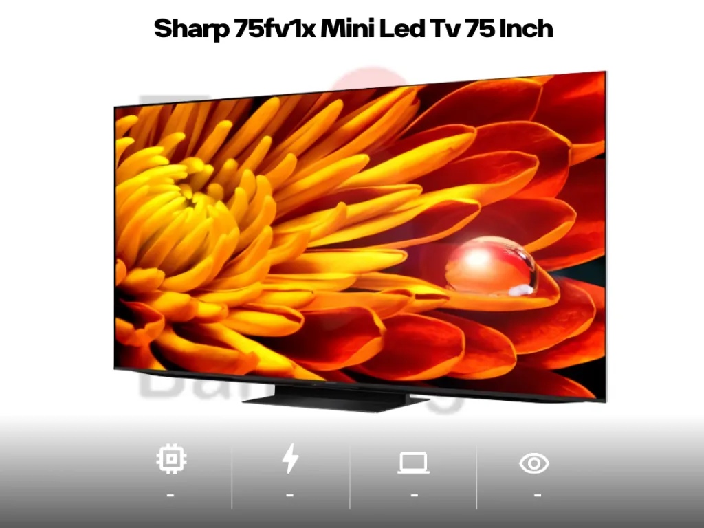 Sharp 75fv1x Mini Led Tv 75 Inch Uhd 4k Google Tv Dolby Vision IQ & Dolby Atmos | iklanova.com