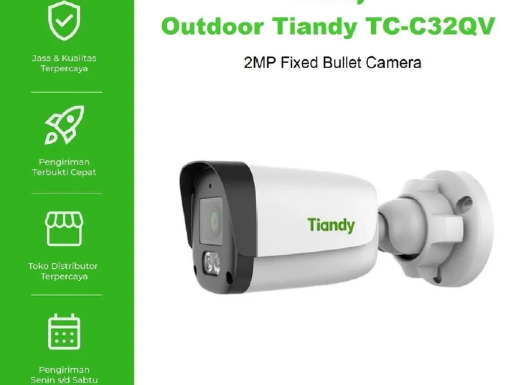 Tiandy TC-C32QV 2MP – Fixed Polar Day Bullet Camera | iklanova.com
