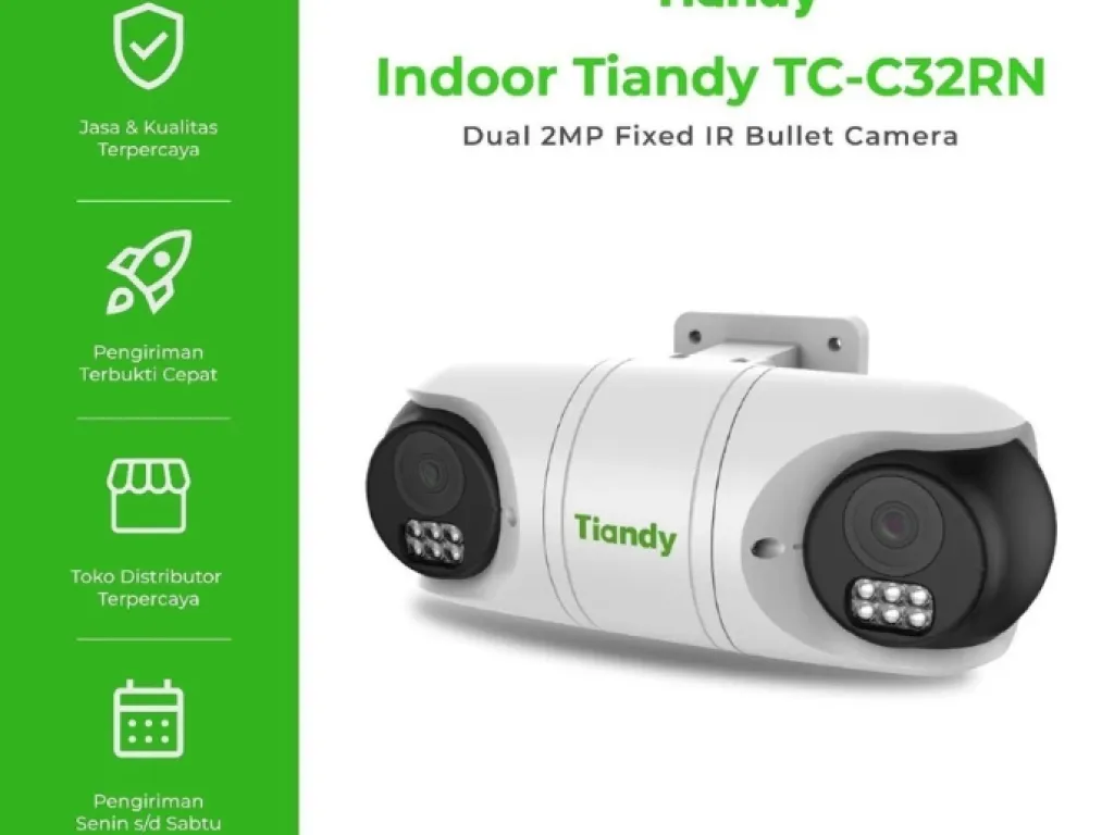 TIANDY TC-C32RN Dual Lens 2MP + 2MP Audio IR Bullet IP Camera / Tiandy Omni TC-C32RN | iklanova.com