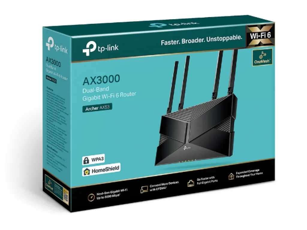 TP-LINK Archer AX53 AX3000 Dual Band Gigabit Wireless WiFi 6 Router | iklanova.com