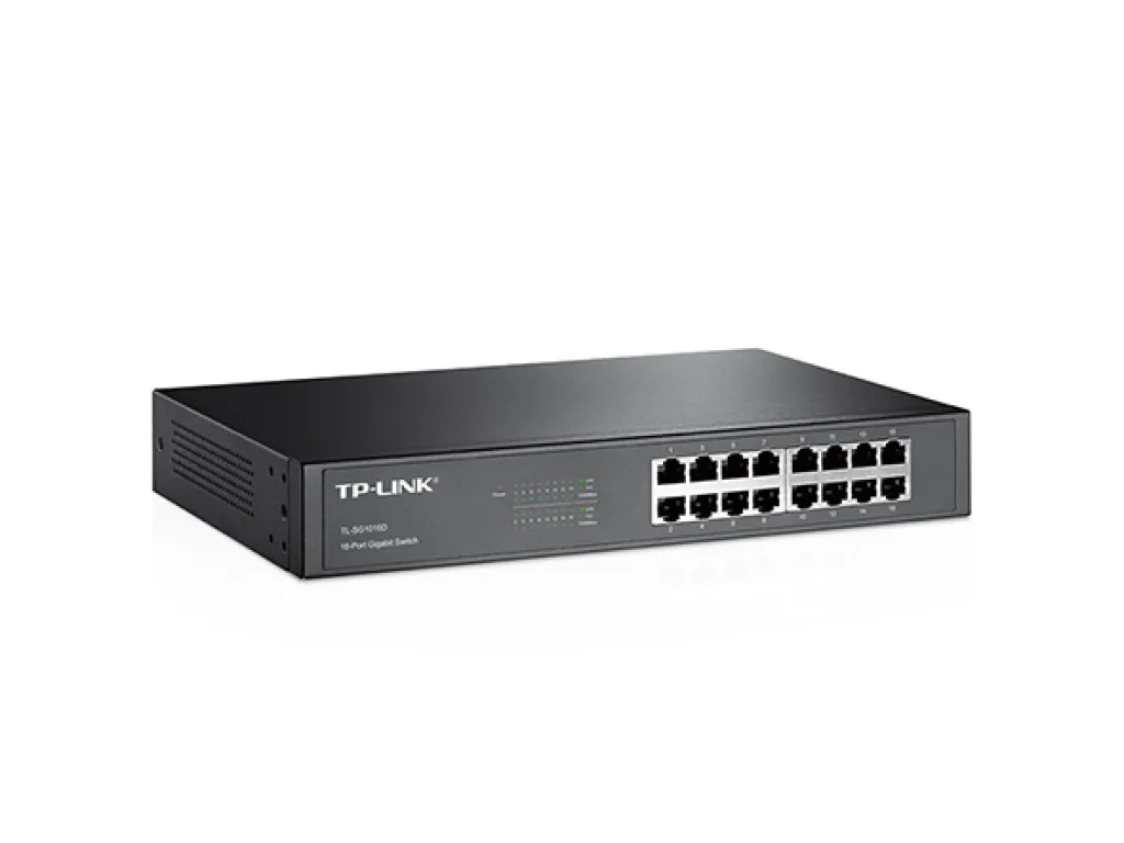 TP-LINK TL-SG1016D TPlink 16 Port Gigabit Desktop/Rackmount Switch Hub | iklanova.com