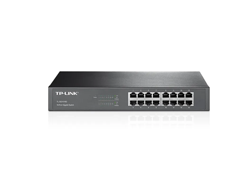 TP-LINK TL-SG1016D TPlink 16 Port Gigabit Desktop/Rackmount Switch Hub | iklanova.com