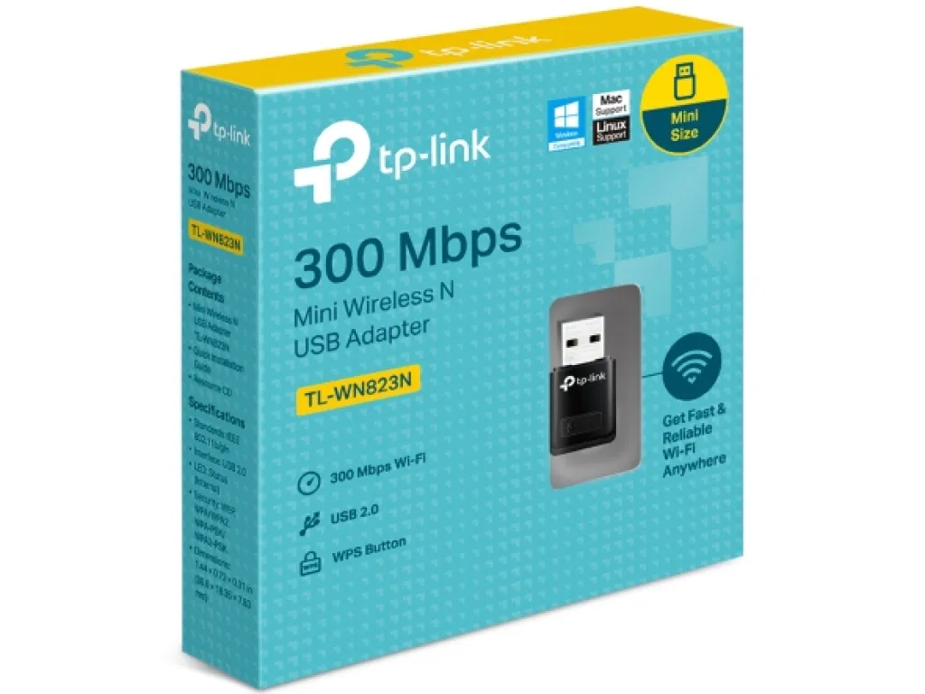 TP-LINK TL-WN823N : 300Mbps Mini Wireless N USB Adapter | iklanova.com
