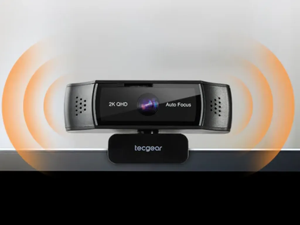 Webcam Tecgear Sentinel 2K V2 Auto Focus QHD with Privacy Shutter | iklanova.com