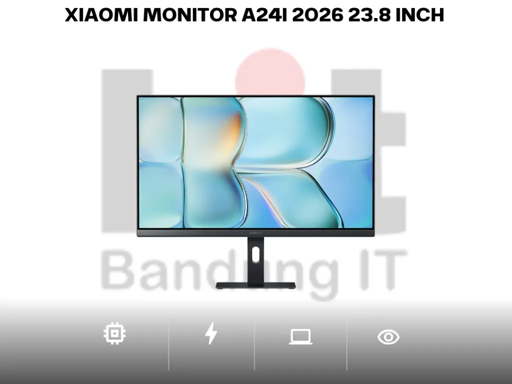 XIAOMI MONITOR A24I 2026 23.8 INCH FULL HD IPS 144HZ 6MS 99% SRGB 16.7M COLORS 300NITS GARANSI RESMI INDONESIA | iklanova.com